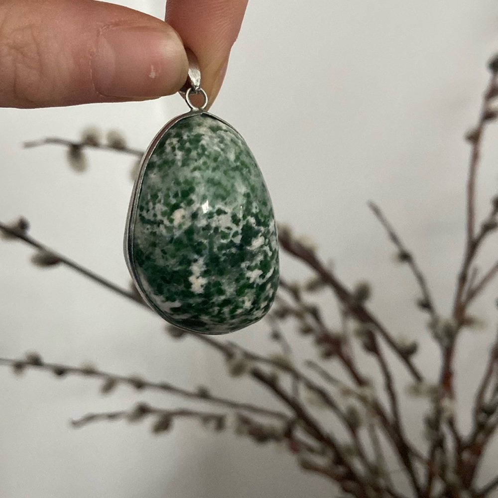 Tree Agate Stone Pendant